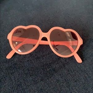 Gap Girls Pink Heart Sunglasses